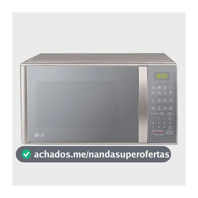 Micro-ondas LG 30L Prata Limpa Fácil - 220V