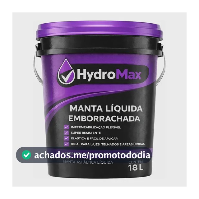 Manta Líquida 18kg Hydromax Para Residencial E Comercial