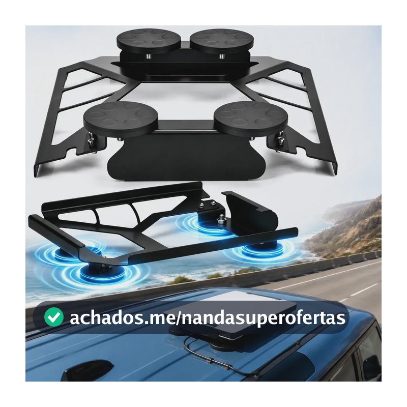 Acabamentos Para Racks Starlink Mini Suporte Magnético Carro Preto