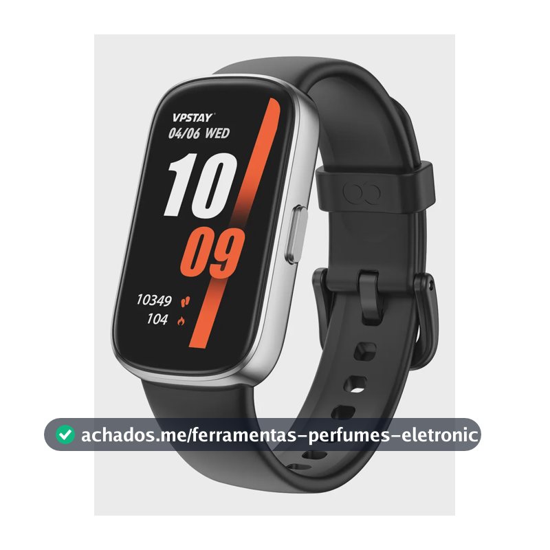 Relógio Inteligente Smart Band Sports E À Prova De Água Caixa Preto