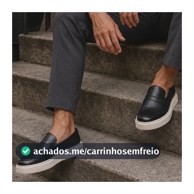 Sapato Loafer Masculino Mocassim Couro Casual Comfort Luxo