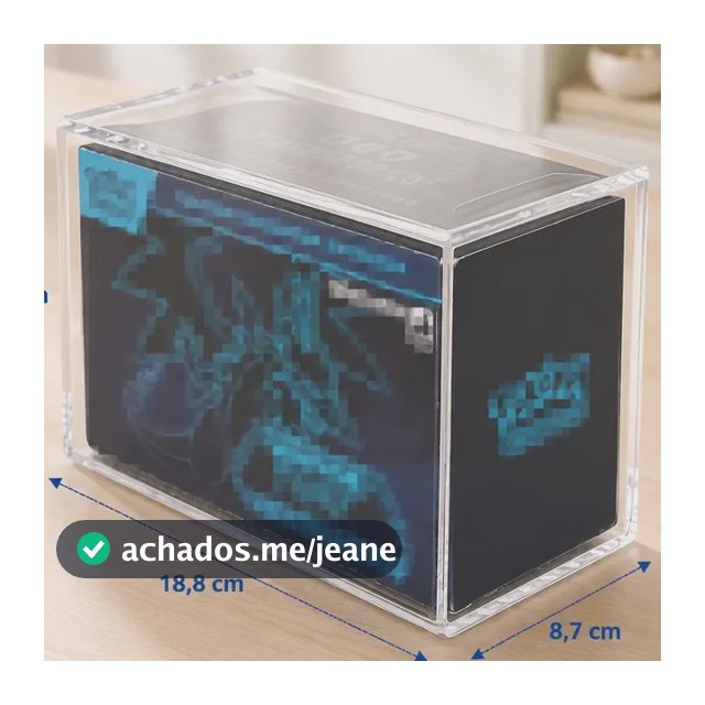 Caixa De Acrílico Etb Americana, Nacional, Lorcana, C/ Tampa Etb Nacional/brasileira
