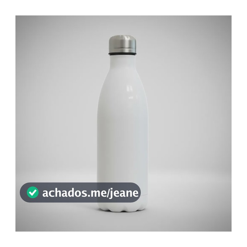 Garrafa Térmica Aço Inox  Branca 500 Ml P/ Sublimação Branco