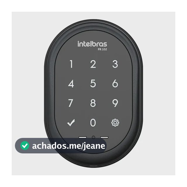 Fechadura Digital De Sobrepor Fr 102 Preto Intelbras