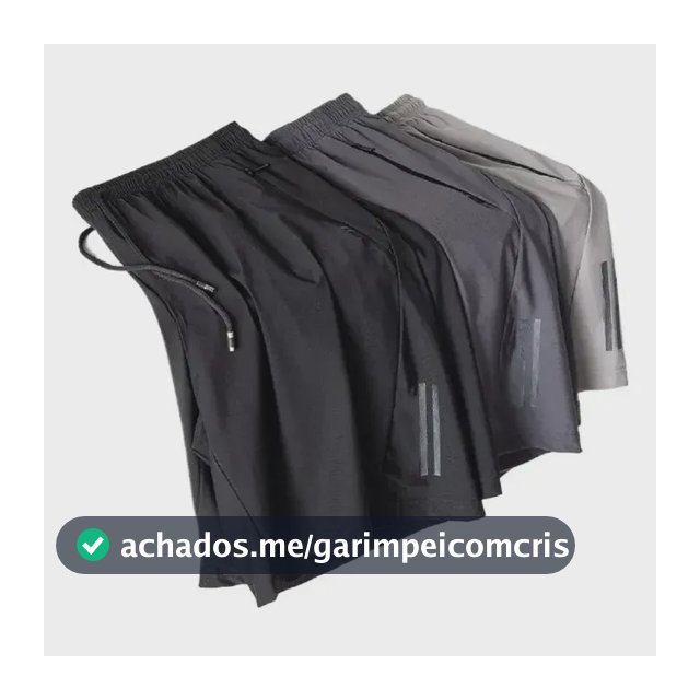 Kit 3 Bermuda Masculina Importada Seda  Secagem Rápida