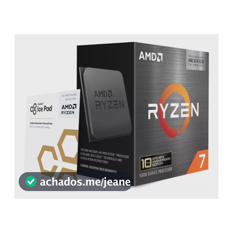 Processador Amd Ryzen 7 5800x3d Anniversary Am4 8-c 16-t