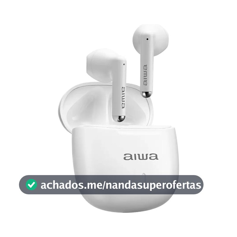 Fone De Ouvido AWS-EB-05-W Earbud Branco Aiwa Bivolt Branco