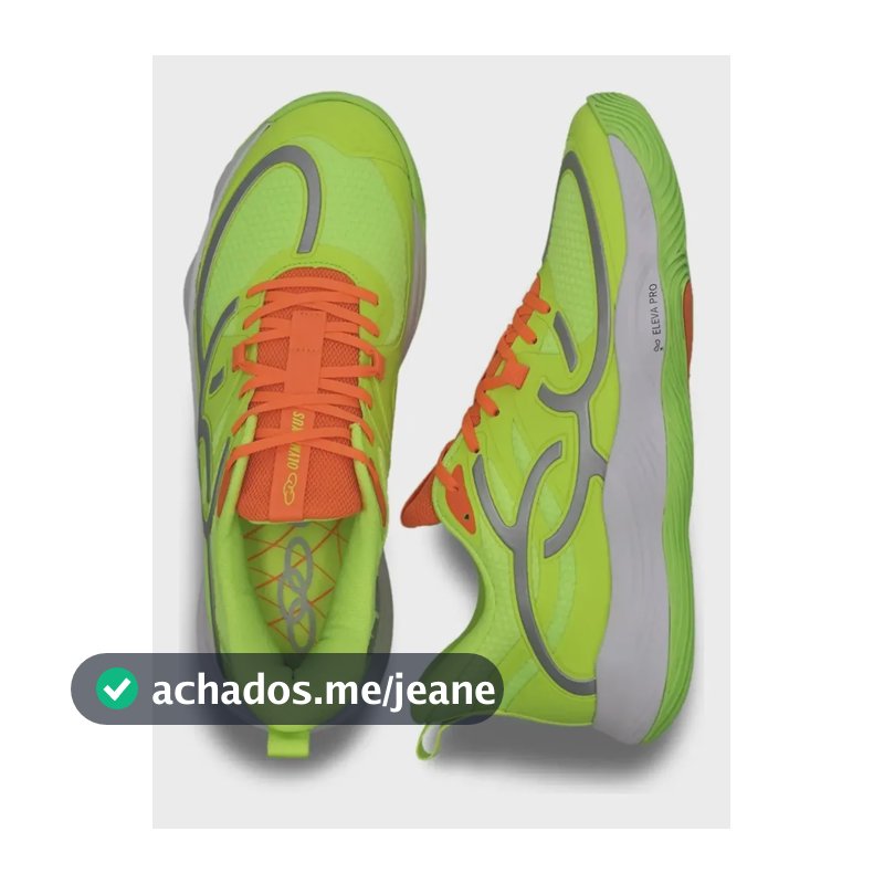 Tênis Olympikus Qu4dra Br1 Verde/neon Original Verde/neon Geométrico 45 Br
