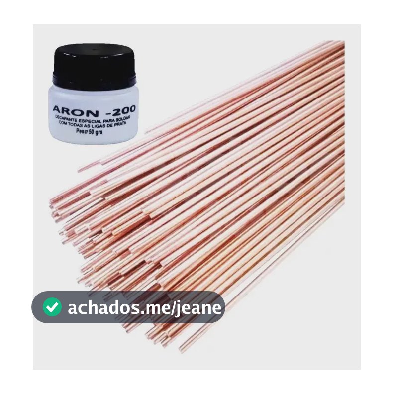 Solda Foscoper P/ Tubo De Cobre 10 Varetas  - Fluxo Grátis