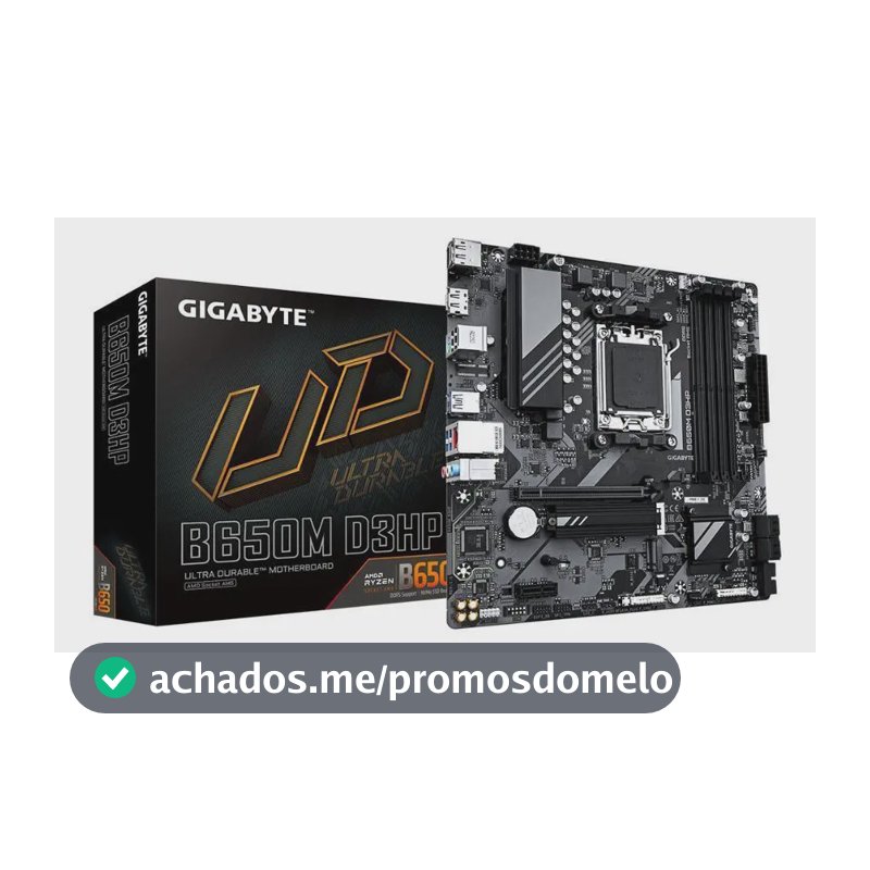Placa Mãe Gigabyte B650m D3hp - Soquete Am5 - Micro Atx