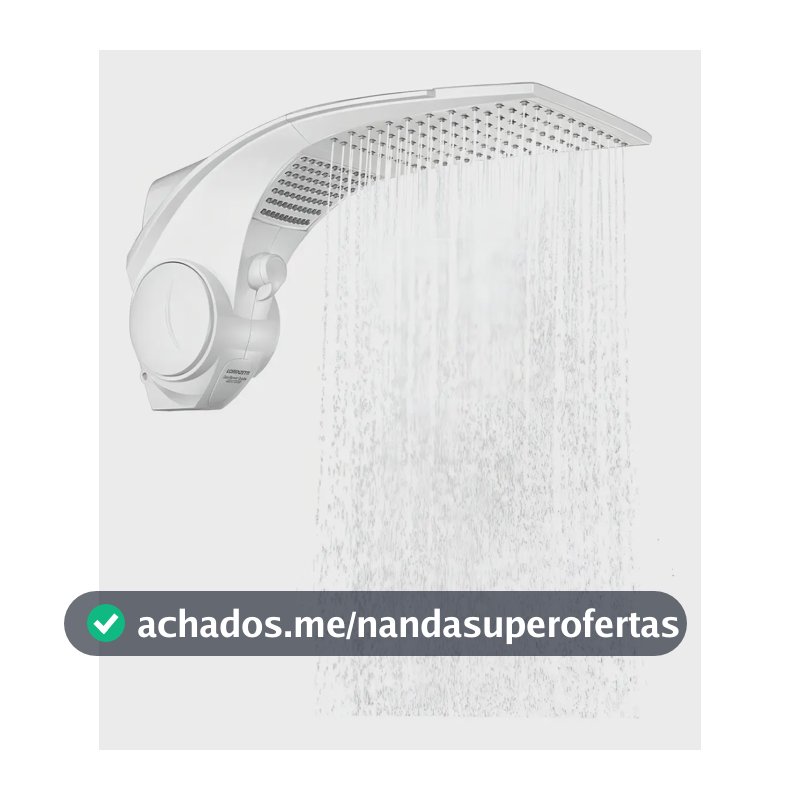 Chuveiro Elétrico Parede Lorenzetti Duo Shower Quadra Multitemperaturas Branco 5500W