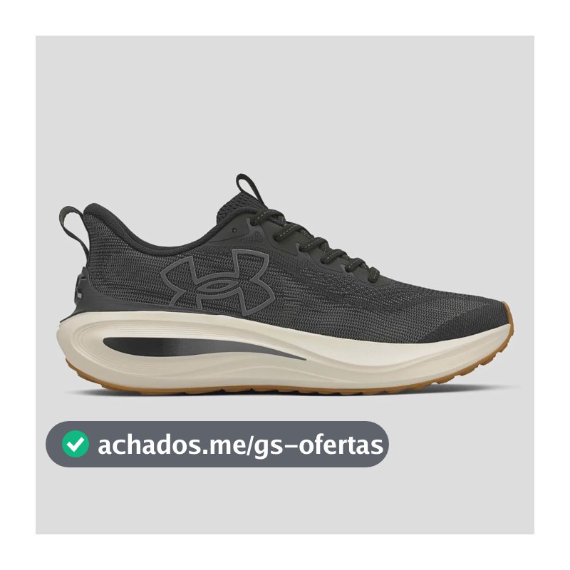 Tênis Masculino Charged Skyline 5 Under Armour Preto Liso 40 Br