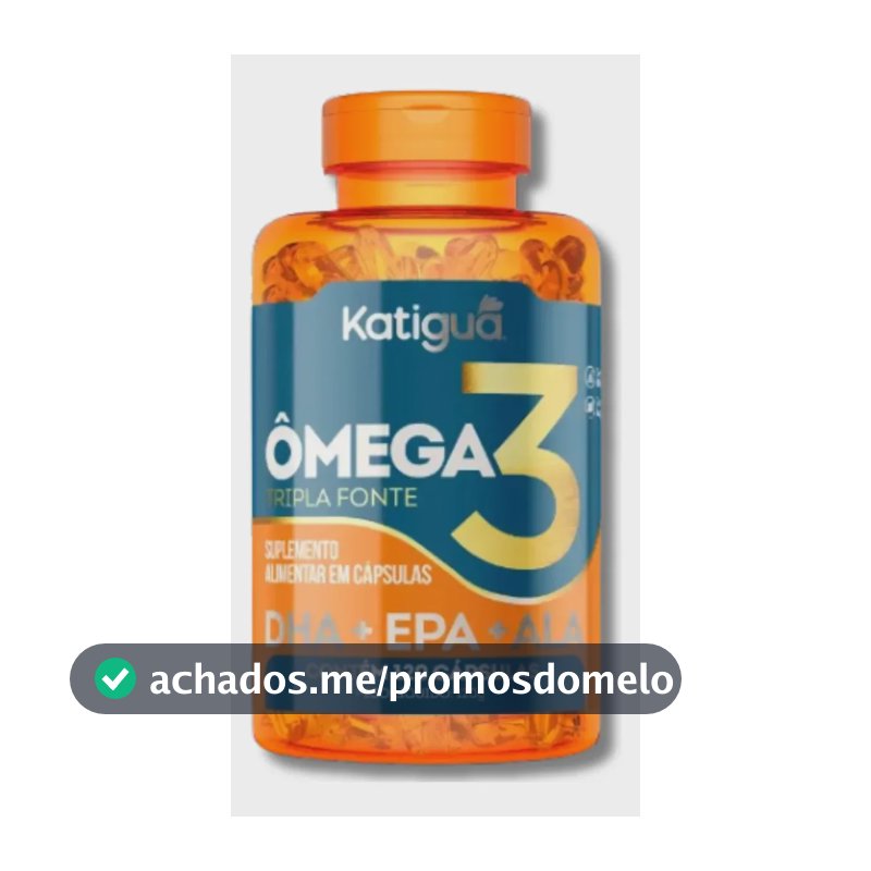 Ômega Katigua e Vitaminas em cápsula Sem sabor