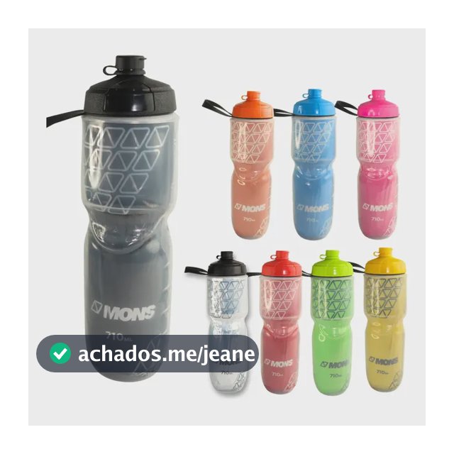 Caramanhola Termica Garrafa Bike Squeeze Garrafinha 710ml