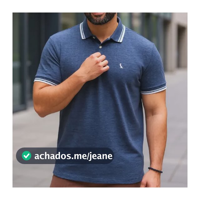 Camisa Polo Reserva Friso Rajado Masculino Marinho Liso G