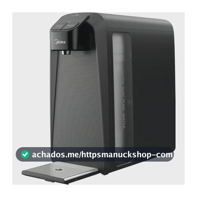Purificador Midea SlimPure Bivolt Cinza Filtro 2 Estágios