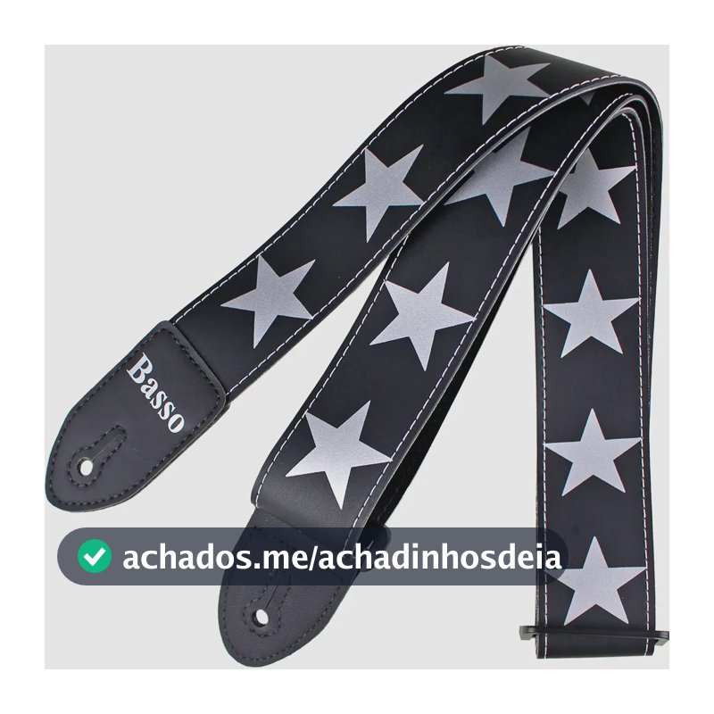 Correia ajustável Basso Estrelas SF - preto com estrelas