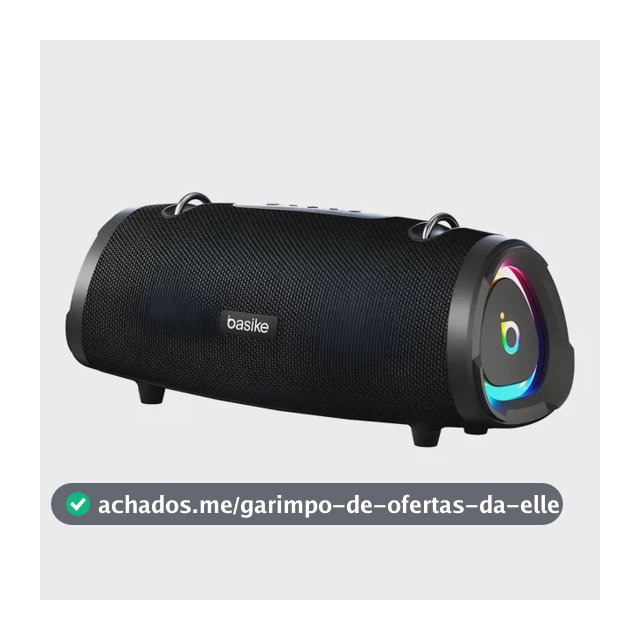 Caixa de Som Portátil Basike Ba-RAD133 de 160W, com Bluetooth e Bass Boost