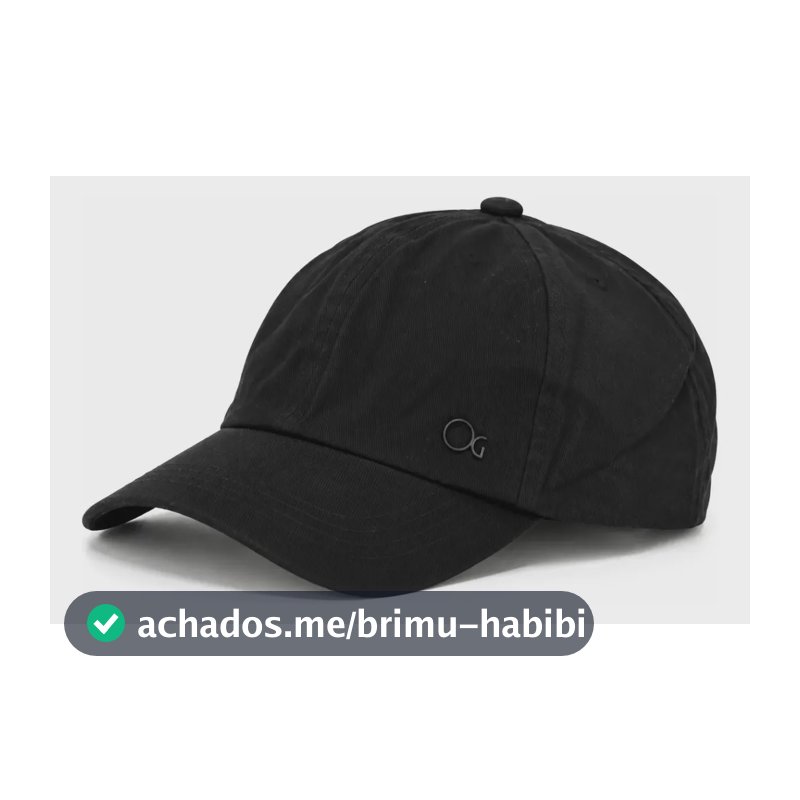 Boné Ogochi Básico Algodão Aba Curva Masculino Premium Preto Único Liso