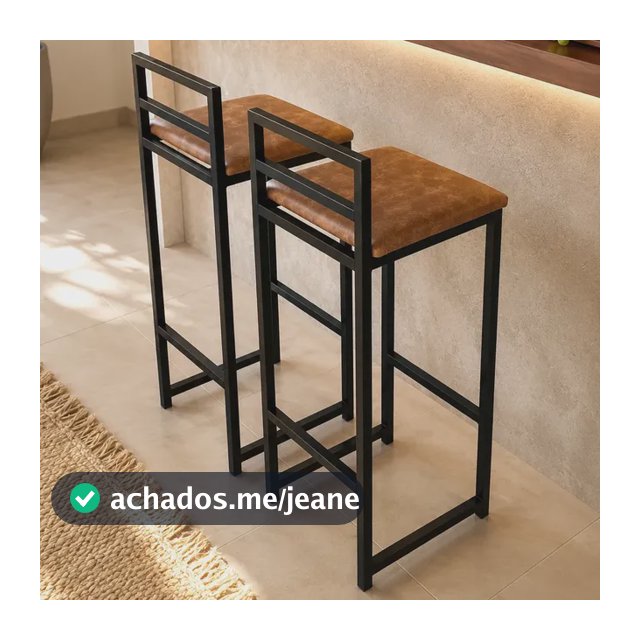 Kit 2 Banquetas Altas Banco Balcão Bistrô Cozinha