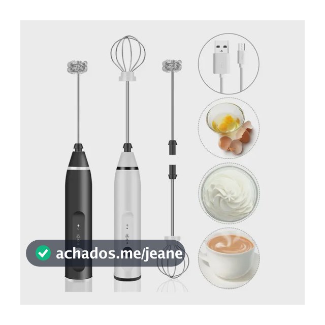Mini Mixer Misturador Batedor Elétrico Bebida Espuma Leite