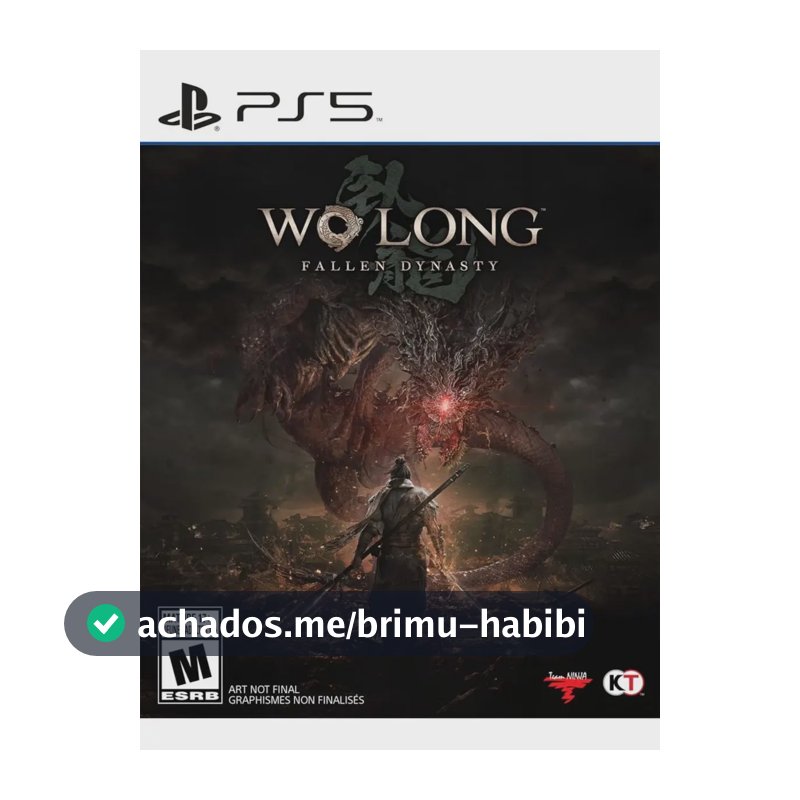 Jogo Wo Long Fallen Dynasty Ps5 Midia Fisica