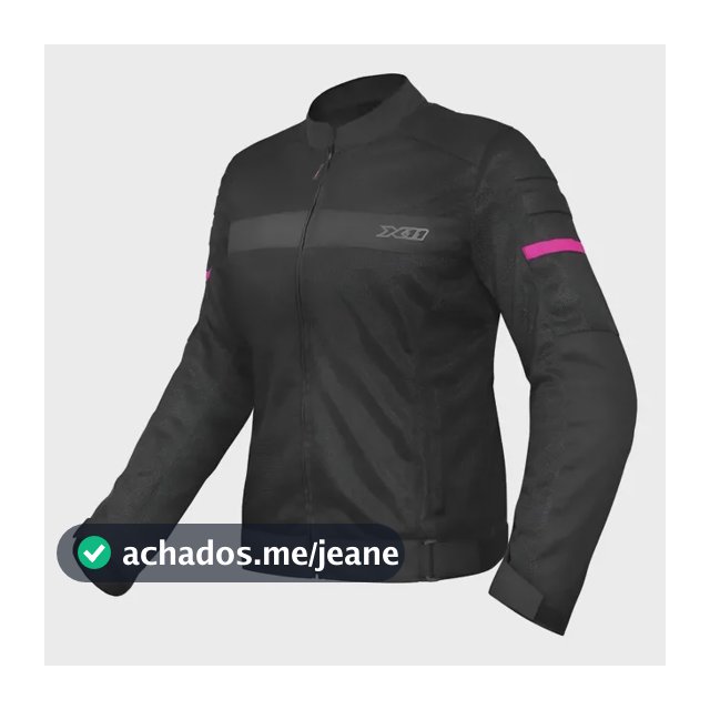 Jaqueta Motociclista Super Air X11 Feminina Rosa Ventilada