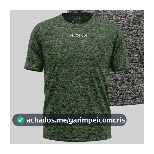 Kit 2 Camisetas New Fluid Masculina Dry Alpha