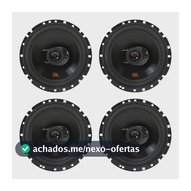 Kit 4 Falantes 6 Polegadas Jbl 6trfx55 Triaxial 220w 4 Ohms Cor Preto