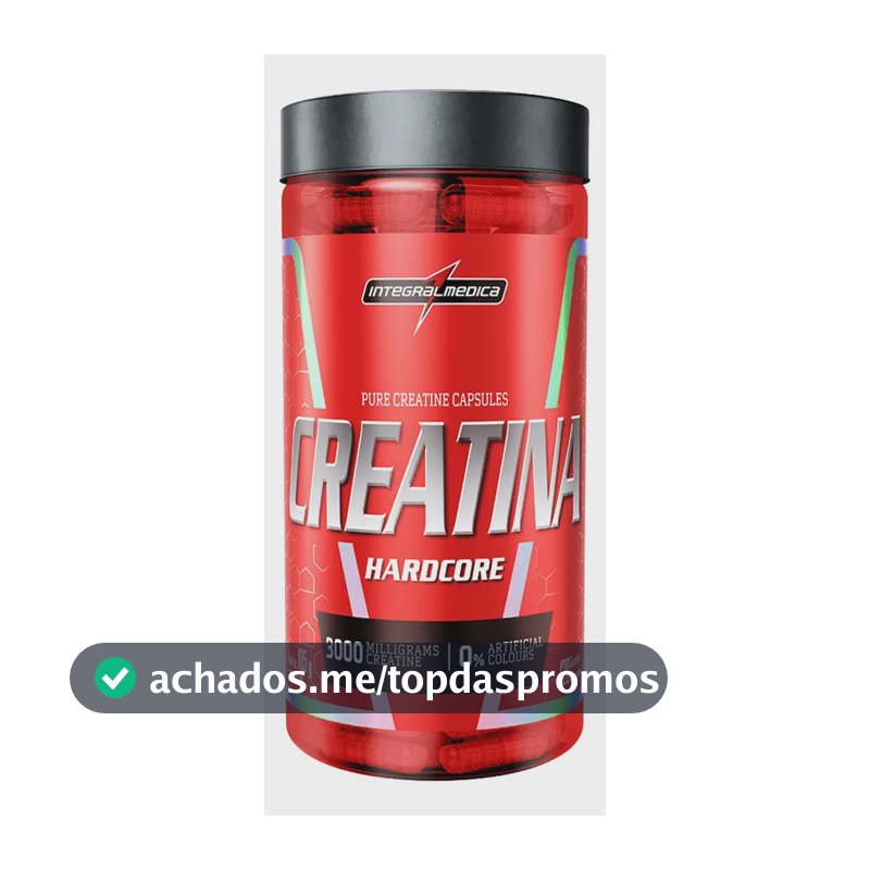 Creatina Integralmédica Hardcore em cápsula Sem sabor x 105g de 120 un