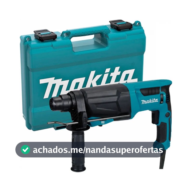 Martelete Perfurador E Rompedor 800w 3,0 Joules S - Makita Azul-turquesa