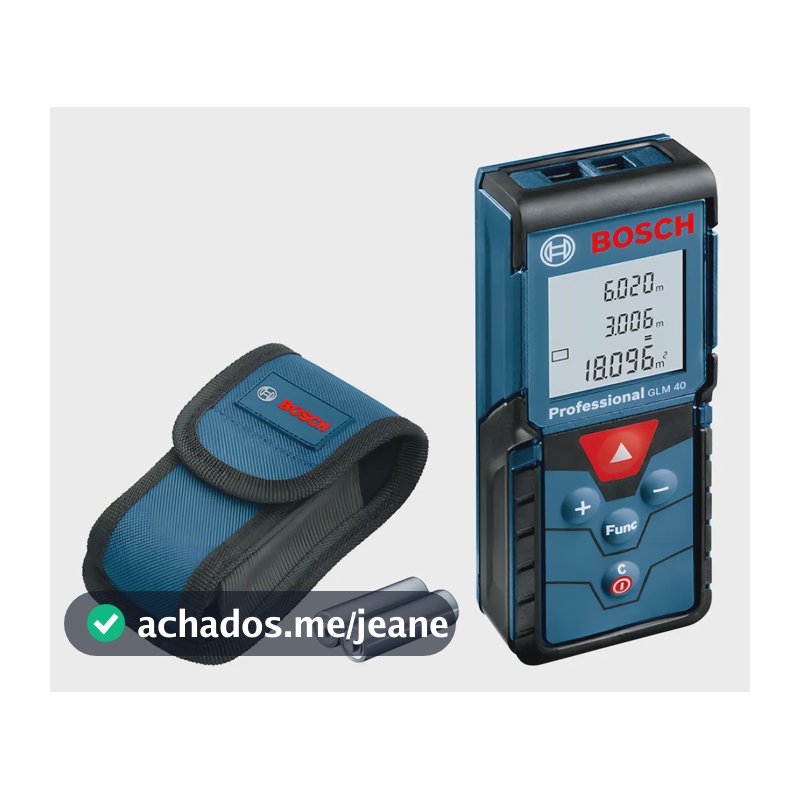 Trena a Laser Bosch de Distâncias GLM 40 0601072900