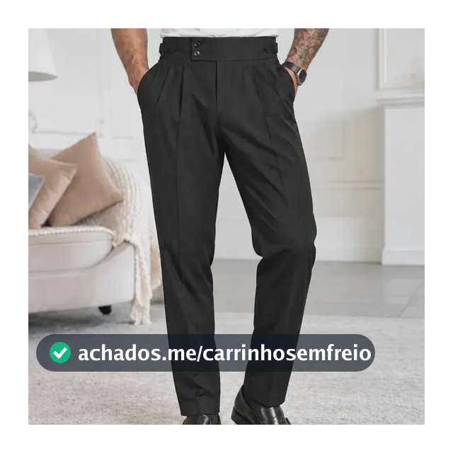 Calça Masculina Alfaiataria Social E Casual
