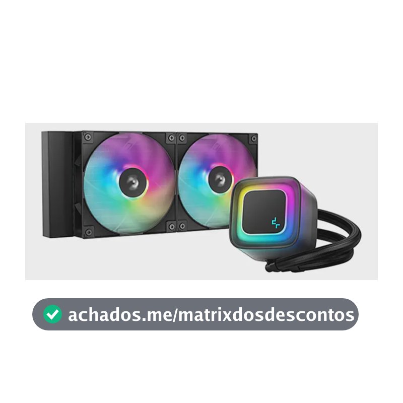 Watercooler Deepcool Le240 V2 Argb Preto 240mm Amd E Intel