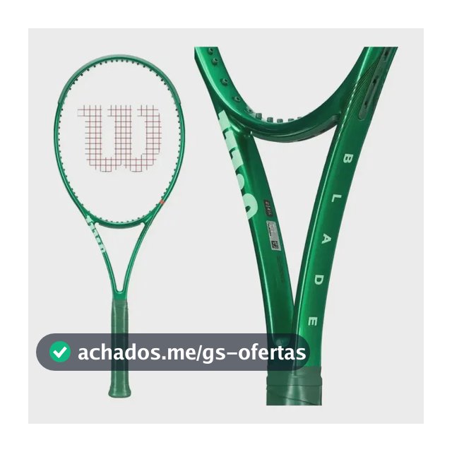 Raquete De Tênis Wilson Blade 98 16x19 V10 Verde L3 4 3/8 - 305g