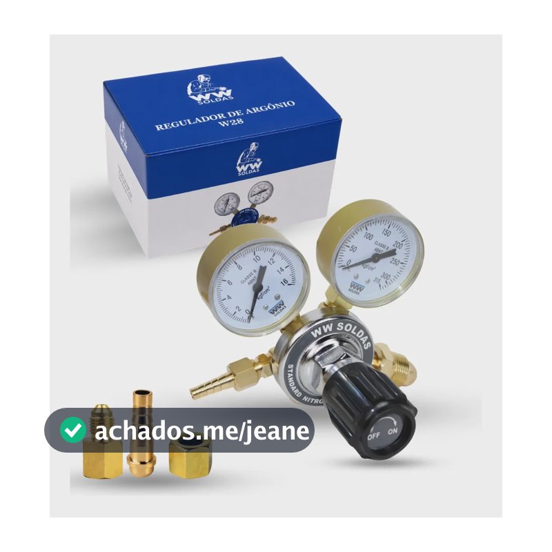 Regulador De Nitrogênio W28 + Adaptador De Manifold Wwsoldas