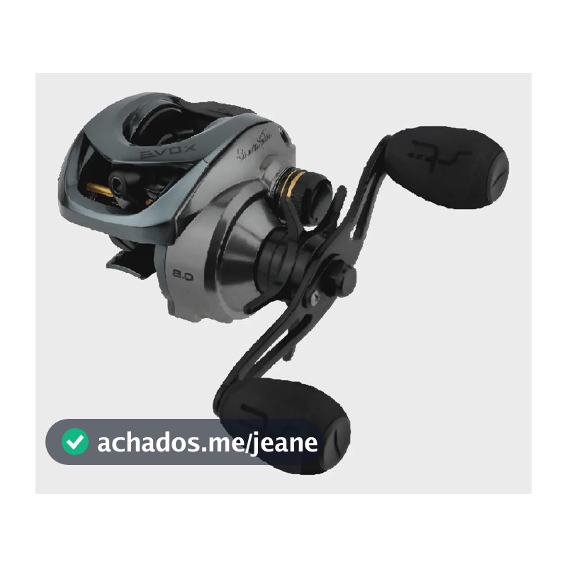 Carretilha Saint Evox Prateada Esquerda Para Pesca de Baixo Perfil