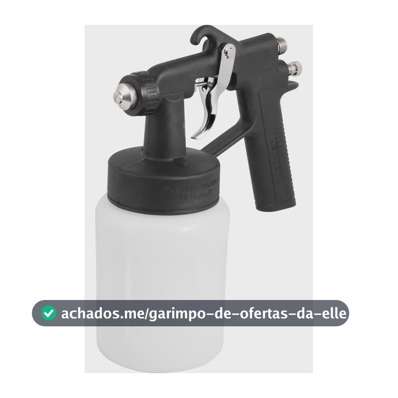 Pistola De Pintura C/ Caneca Plástica Ar Direto Ppv90 Vonder