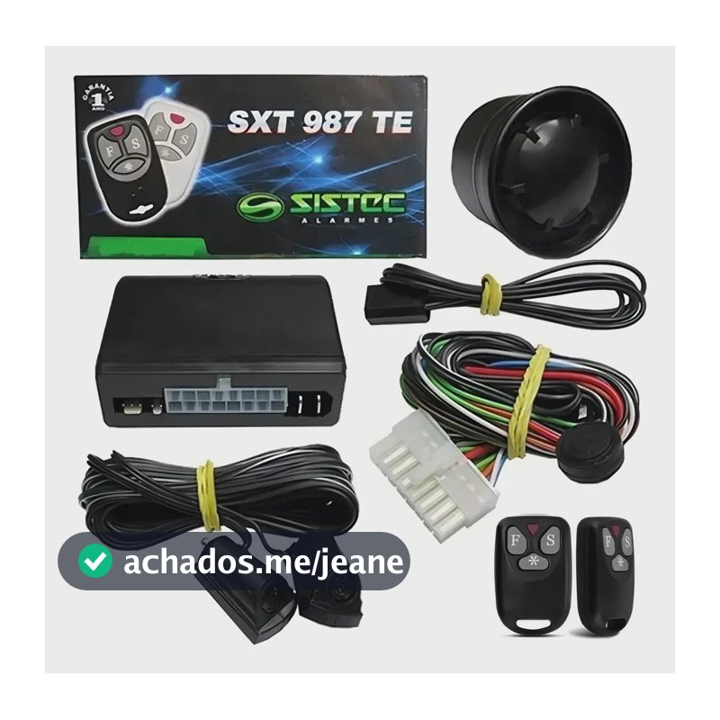 Kit Alarme De Carro Sistec Sxt 987 Te Universal