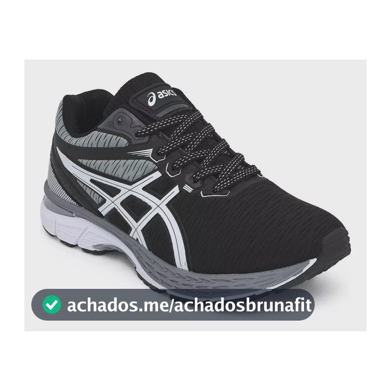 Tênis Asics Gel Revelation Academia  Caminhada Original Leve Preto/cinza 40 Br