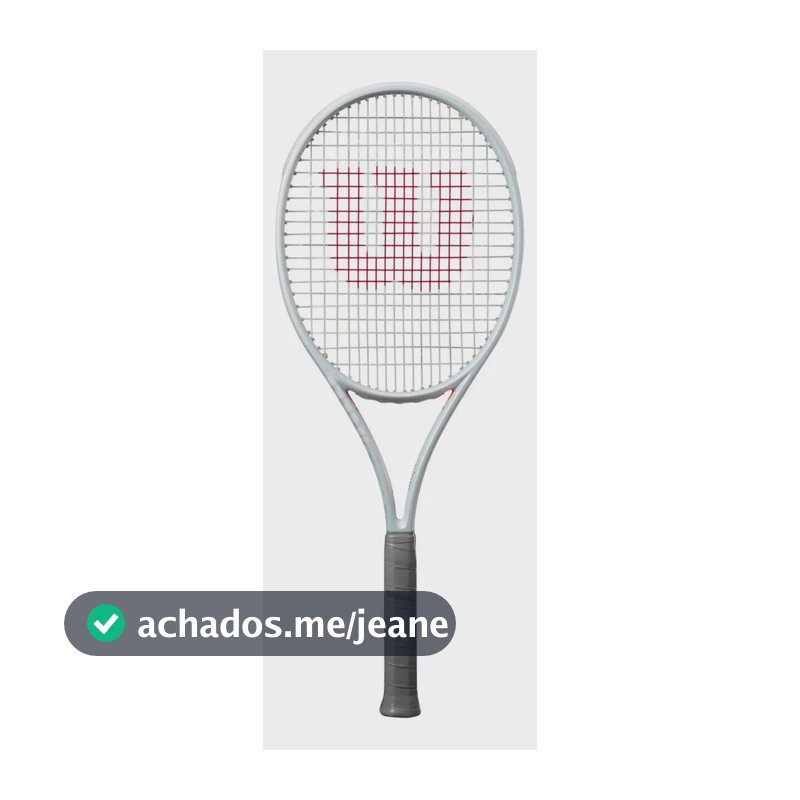 Raquete Wilson Shift 99 Pro V1 Tennis Profissional Cinza Claro 4 3/8