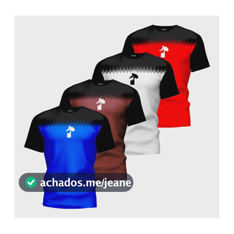 Kit 4 Camisas Para Wod Crossfit Masculino Secagem Rápida Top Kit 1 G