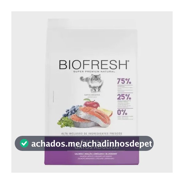 Ração Biofresh Super Premium Gatos Adultos Salmão 7,5kg