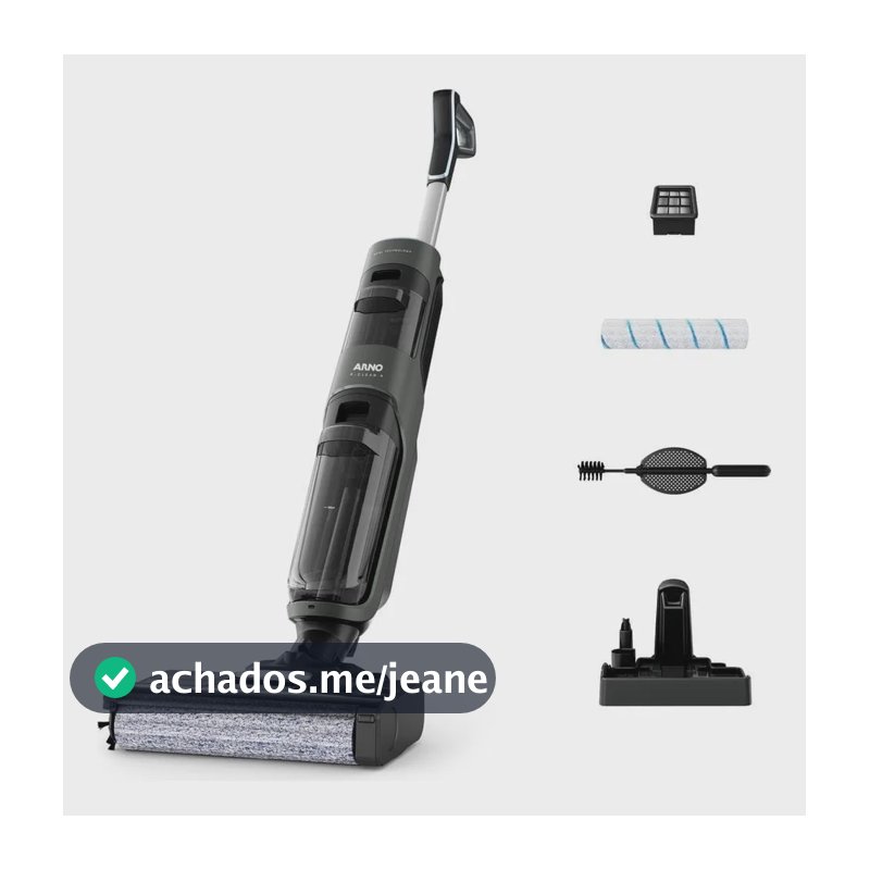 Aspirador E Limpadora De Pisos Sem Fio Arno X-clean 4 Lxc4 Cinza