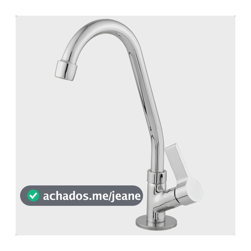 Torneira De Cozinha De Bancada Bica Móvel Pia Metal Prateado