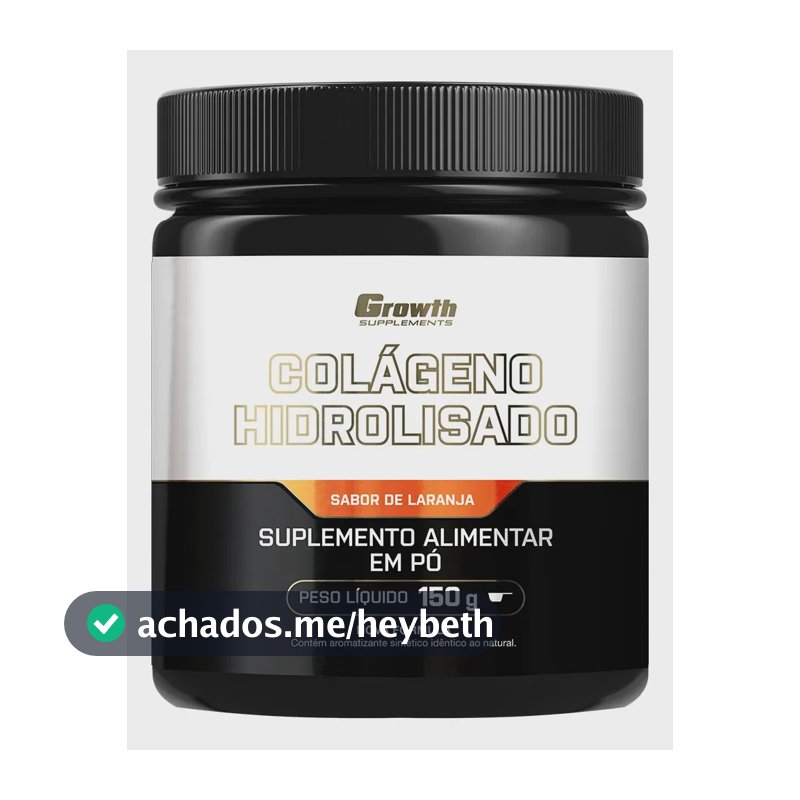 Colágeno Hidrolisado 150g Growth Supplements Laranja