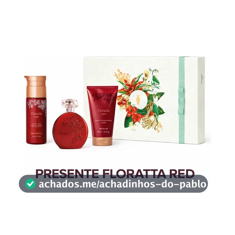 Kit Presente Floratta Red 2026 O Boticário 475mL