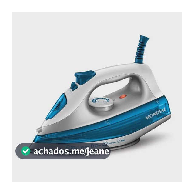 Ferro A Vapor Mondial 1200w FVN-01-BL