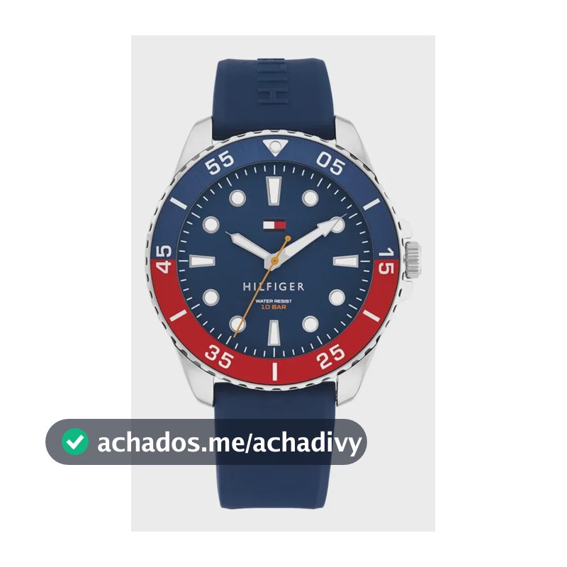 Relógio Tommy Hilfiger Masculino Borracha Azul 1792200