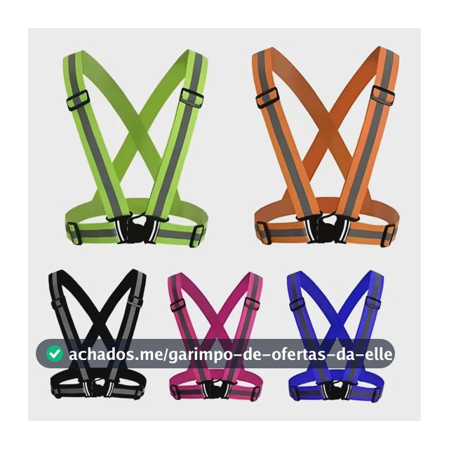 Colete Bicicleta Faixa Refletiva Corrida Segurança Refletivo